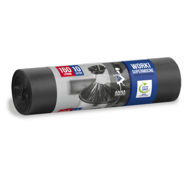 Worki na śmieci SUPERMOCNE 160L 10szt