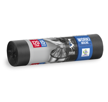 Worki na śmieci MOCNE 120L 15szt