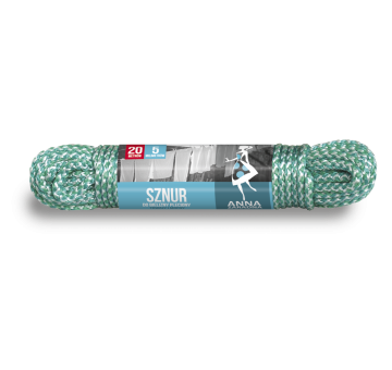 Sznur do bielizny pleciony 20m 5mm