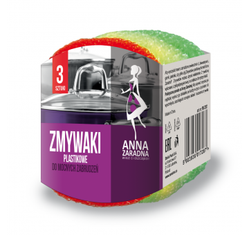 Zmywaki plastikowe 3szt