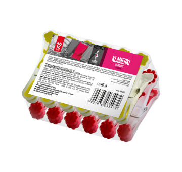 Klamerki do bielizny silikonowe 12szt