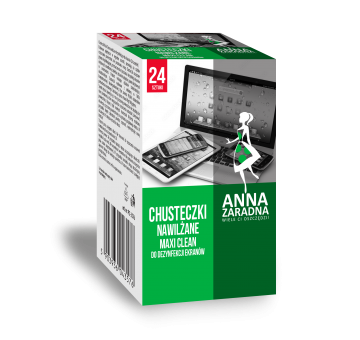 Anna Zaradna MAXI CLEAN Chusteczki do dezynfekcji ekranów 24szt