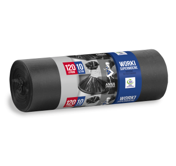 Worki na śmieci SUPERMOCNE 120L 10szt